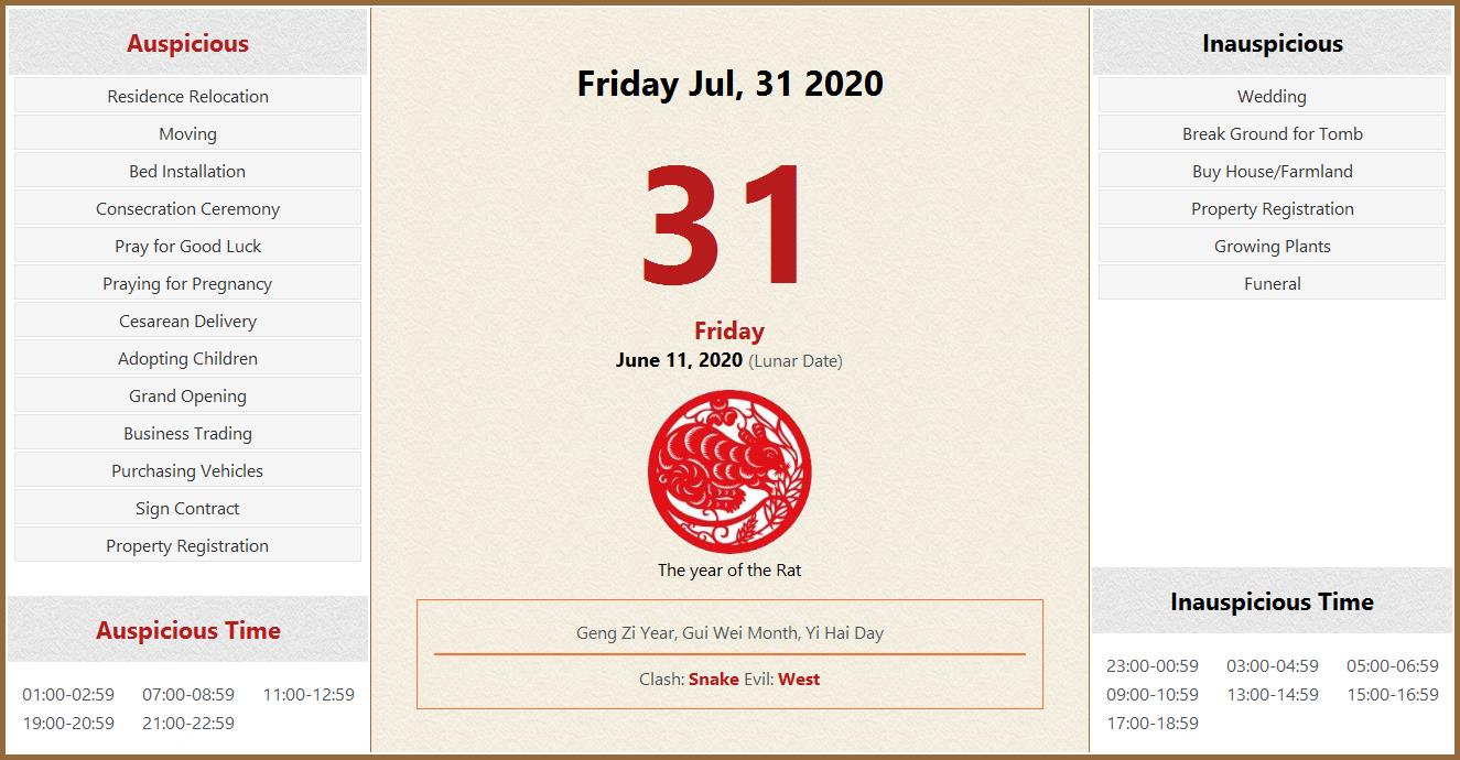 july-31-2020-almanac-calendar-auspicious-inauspicious-events-and-time